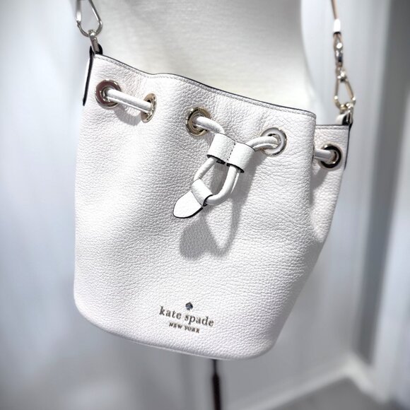 Kate Spade Mini Cream & Tan Crossbody Bag with Coin Purse - Picture 2 of 9